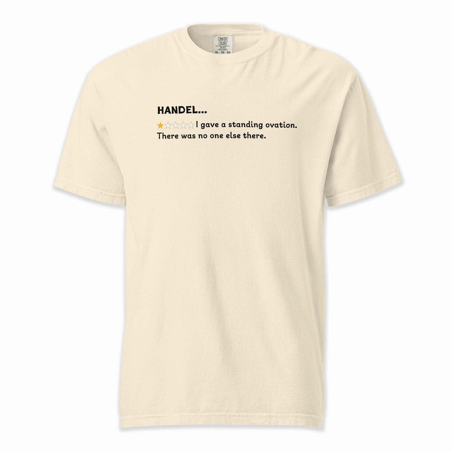 George Frideric Handel – A Playful Classical Review | Comfort Colors Premium Music T-Shirt