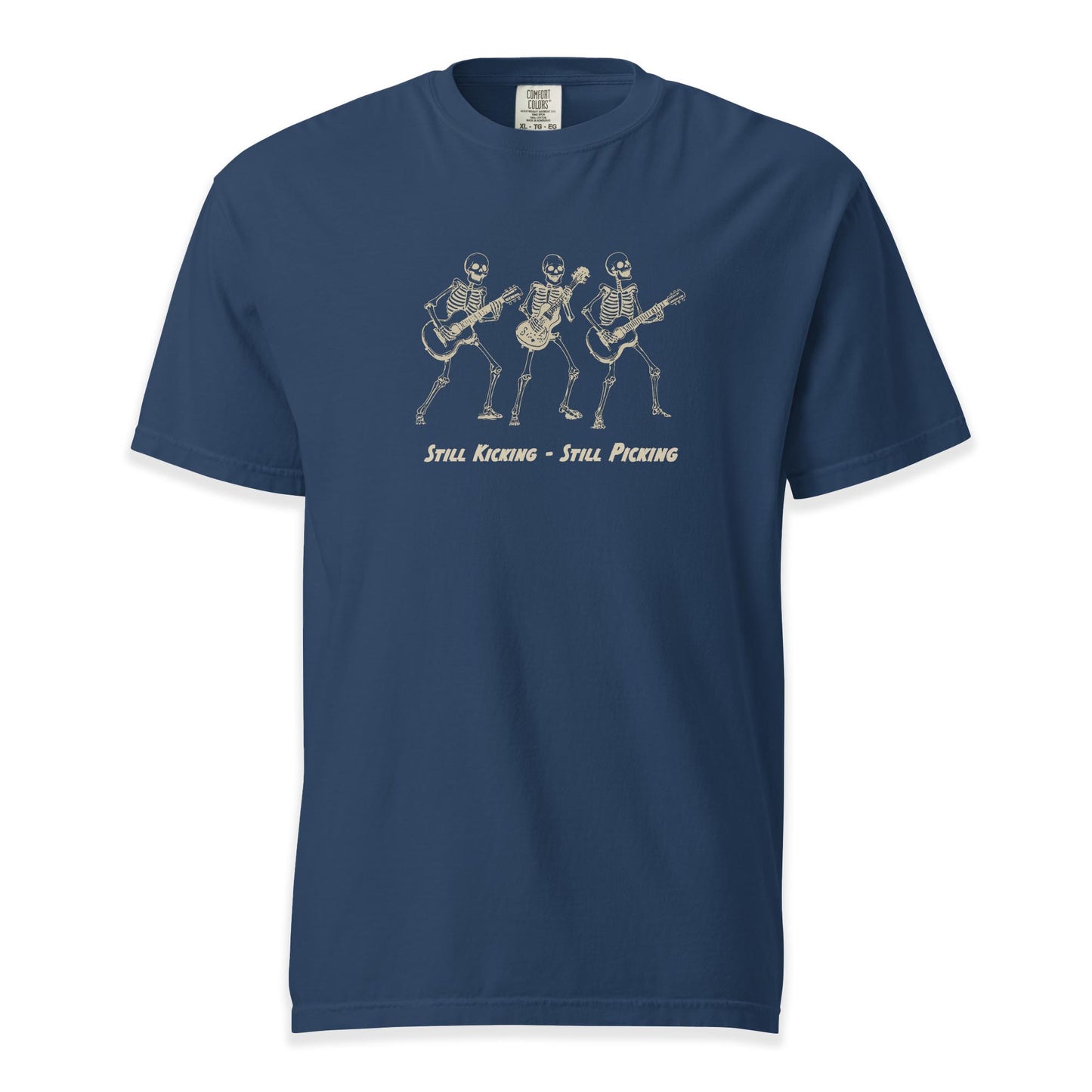 Still Kicking – Still Picking Skeleton Jam | Comfort Colors Premium Music T-Shirt