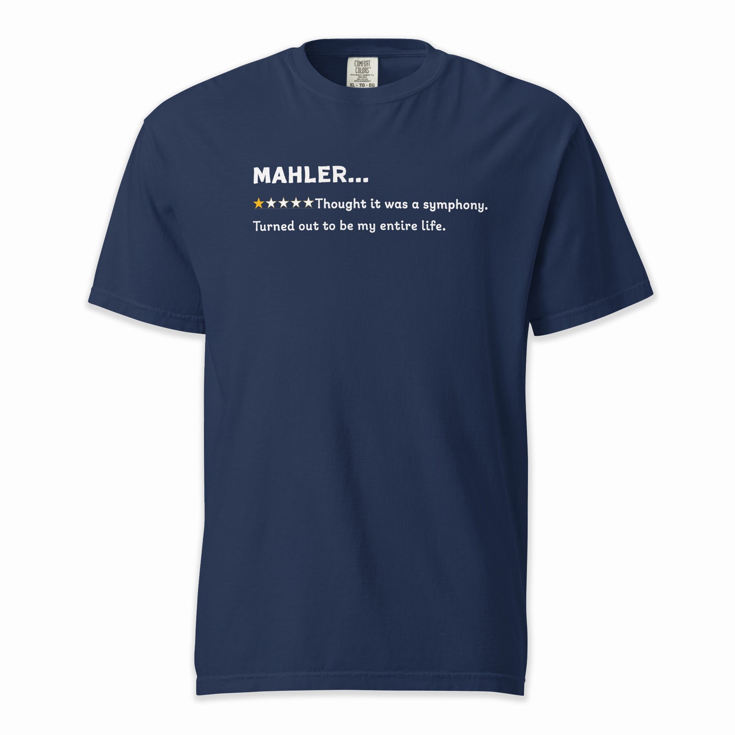 Gustav Mahler – A Playful Classical Review | Comfort Colors Premium Music T-Shirt