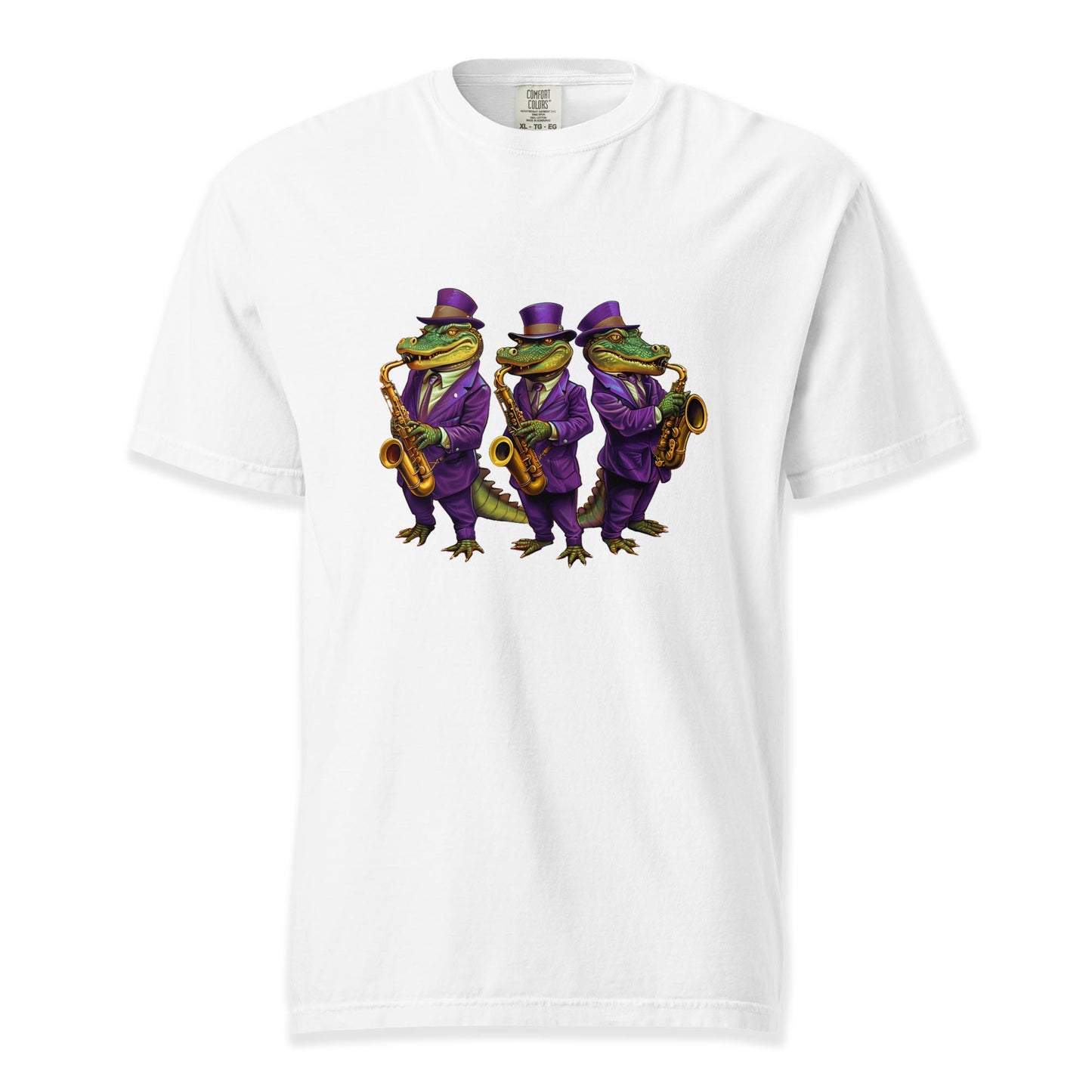 Alligator Sax Trio | Comfort Colors Premium Music T-Shirt