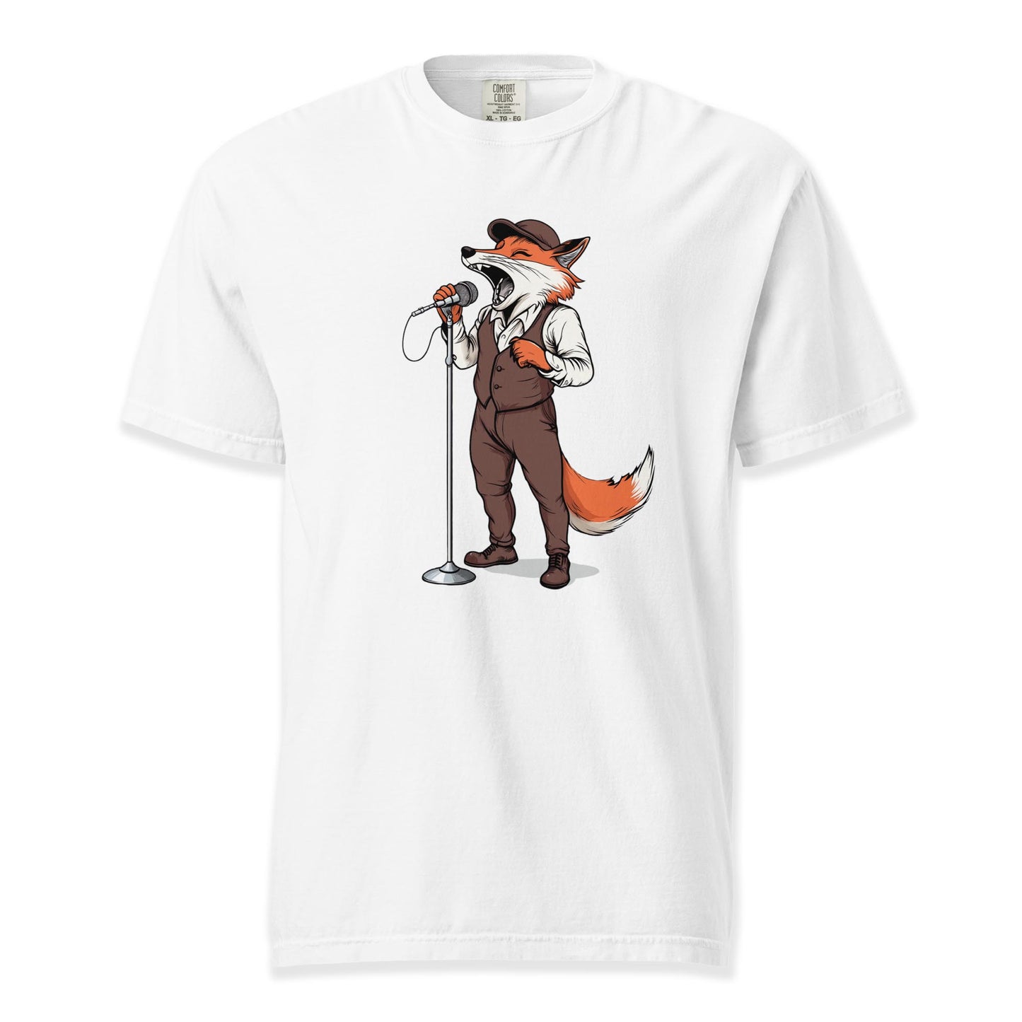 Fox Crooner | Comfort Colors Premium Music T-Shirt