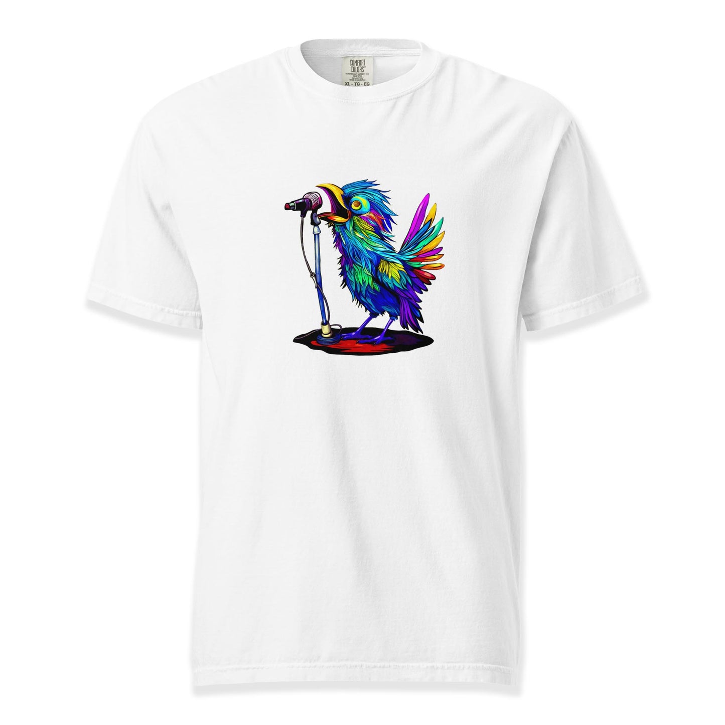 Rainbow Songbird | Comfort Colors Premium Music T-Shirt
