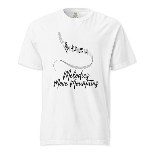 Melodies Move Mountains | Comfort Colors Premium Music T-Shirt