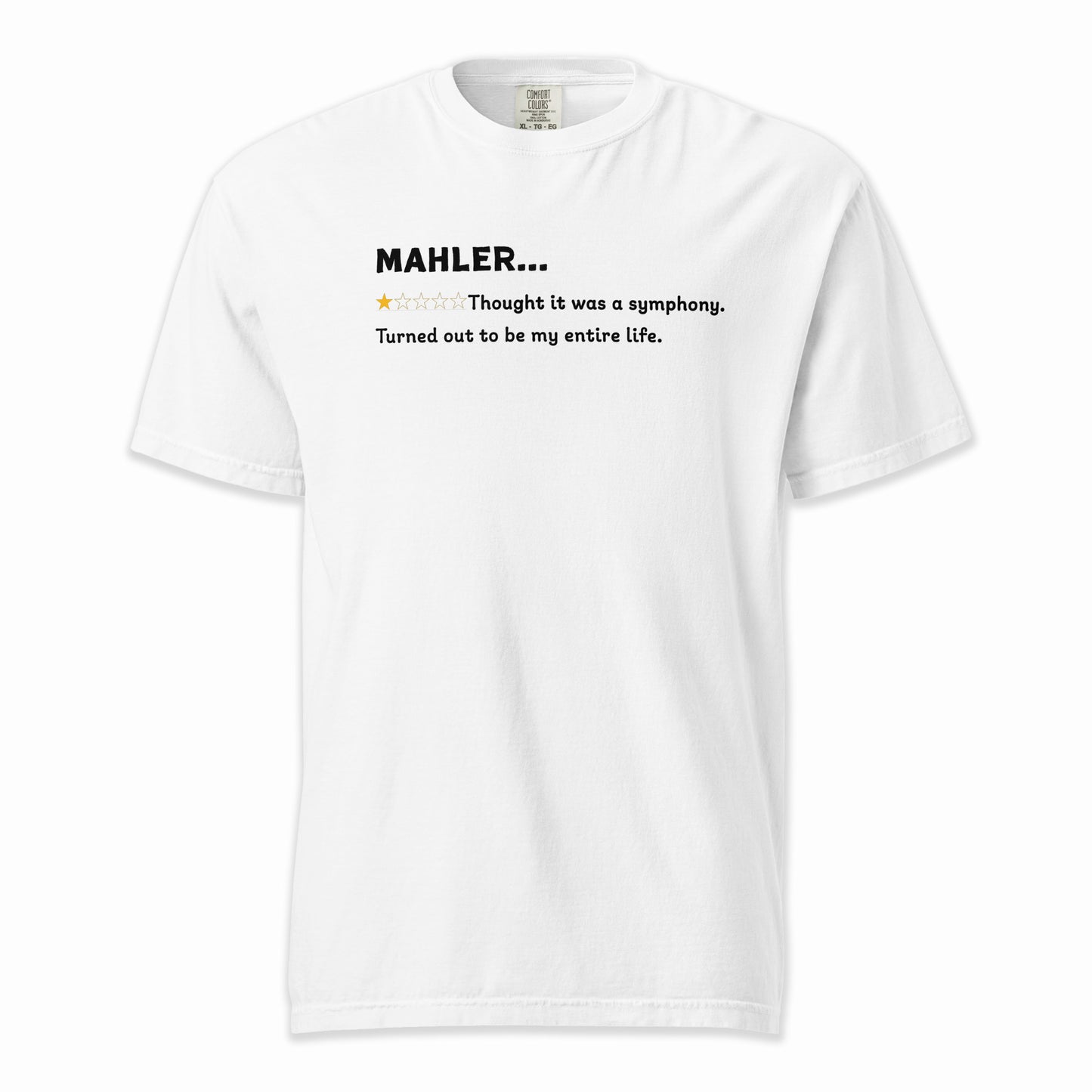 Gustav Mahler – A Playful Classical Review | Comfort Colors Premium Music T-Shirt